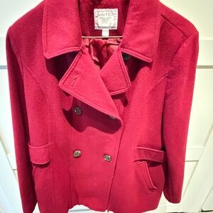 Nautica Women's Double-Breasted Wool Coat